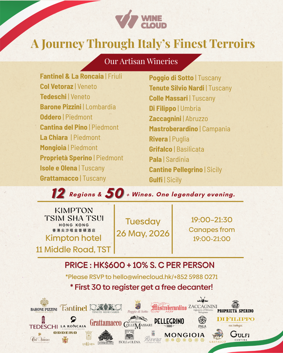 Italian Portfolio Tasting